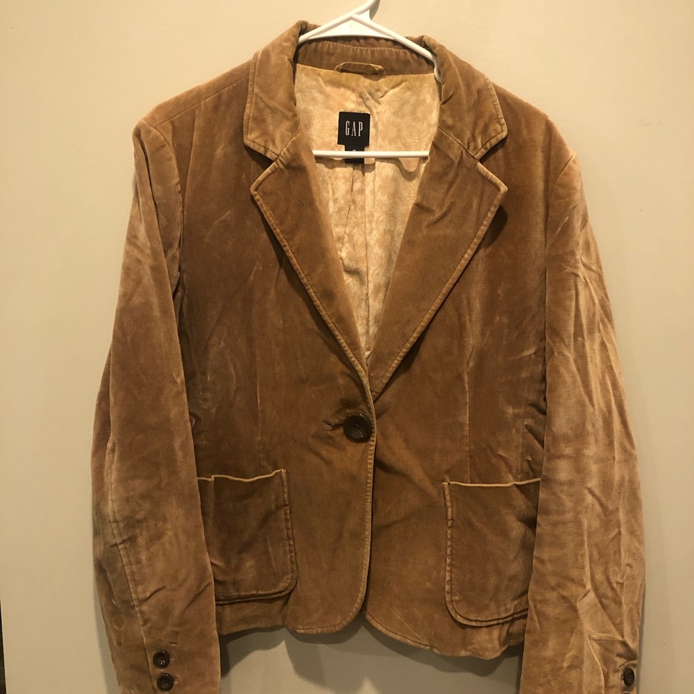 GAP women’s crushed velvet jacket/blazer
